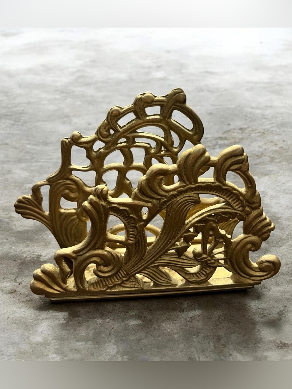 Vintages Brass Napkins/Letters Holder